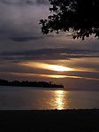 Sunset at Gangga Island Resort as seen from the beach right in front of our bungalow, Sulawesi