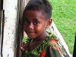 A Fijian girl at Toberua, Fiji