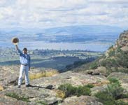 Man on Table Top Mountain - Photo courtesy of Tourism NSW