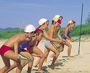 Nippers on the beach - Photo courtesy Tourism NSW