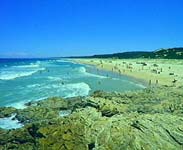 Main Beach Point Lookout - Photo and text courtesy of Tourism QLD