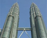 Kuala Lumpur's landmark, the Petronas Twin Towers